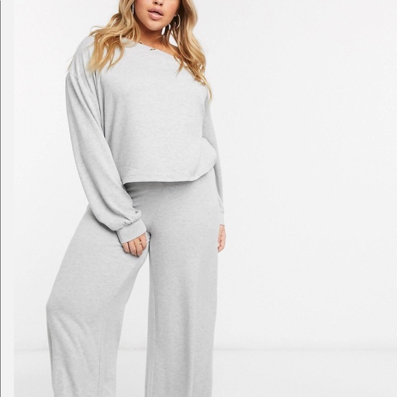 Alfani Pants - 🔵ALFANI CURVY DOVE GRAY WIDE LEG PANTS